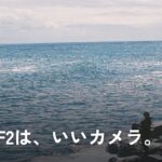 海辺の写真に「Nikon F2は、いいカメラ。」の文字を重ねたアイキャッチ画像